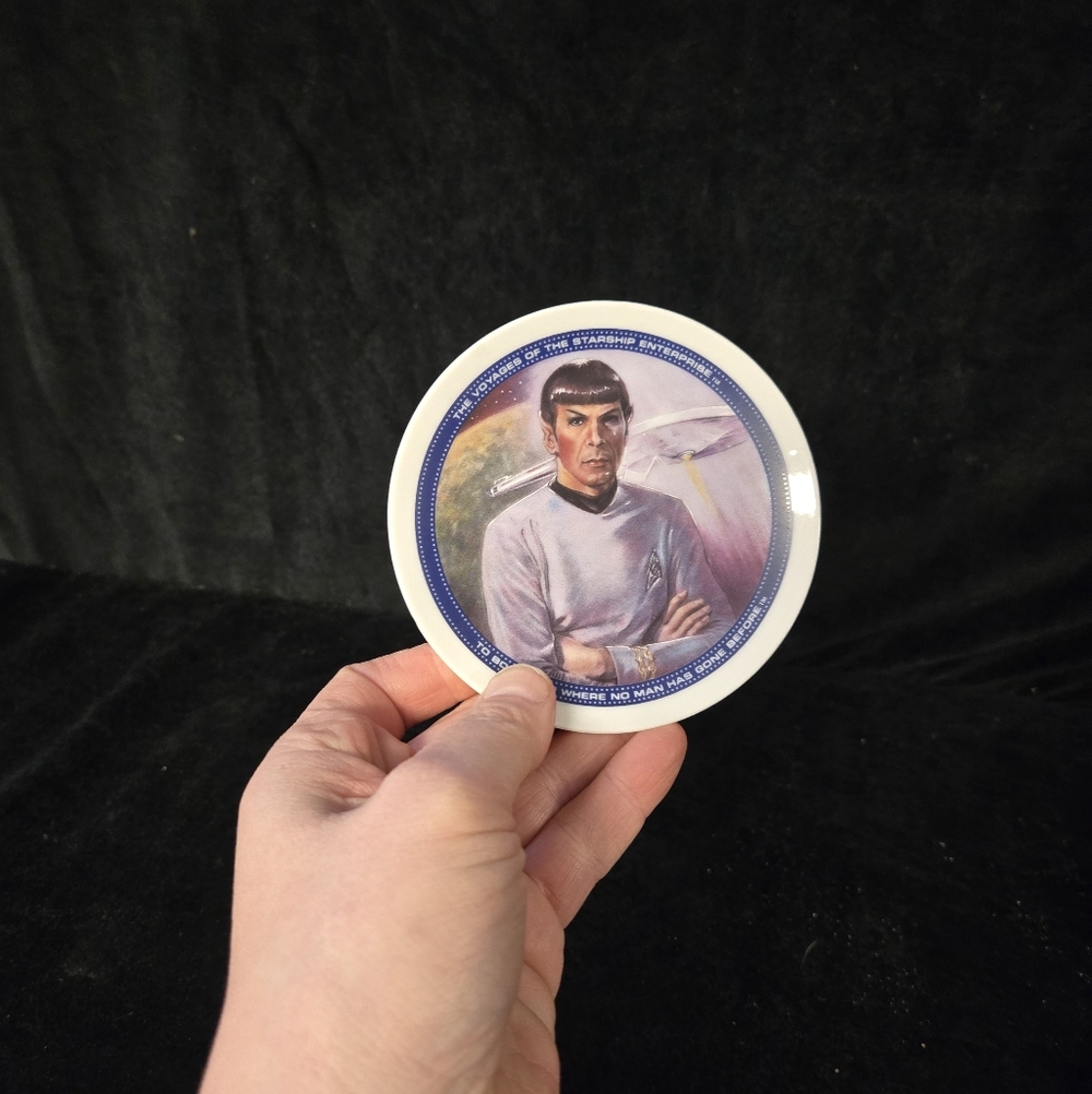 Star Trek Spock Collector Plate 1991 Hamilton Gifts Japan